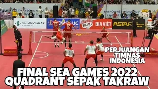 FINAL INDONESIA vs THAILAND‼️ MEDALI EMAS SEA GAMES 2022 || SEPAK TAKRAW