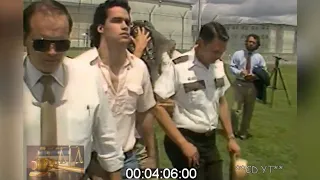 (Ted Bundy) Carole Boone and Jamey Boone leaving prison 1986 News & Raw version