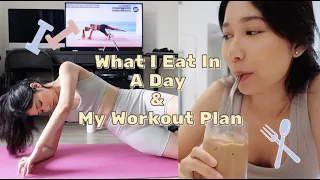 Realistic What I Eat In A Day And Pamela Reif's Effective Workout Plan| Vlog