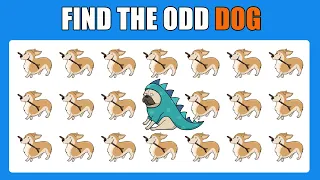 Find the ODD One Out in 10 seconds - Dogs Edition! 🦮 Emoji Quiz | Easy, Medium, Hard