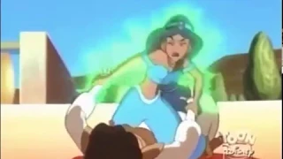 Aladdin (1994) - Princess Jasmine transforms into Gem