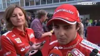 Interview with Felipe Massa after the race, Korean GP 2012