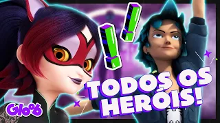 COMPILADO DE TODAS AS TRANSFORMAÇÕES DE MIRACULOUS! | HERÓIS MIRACULOSOS | MIRACULOUS | Mundo Gloob