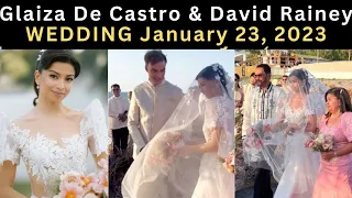 Glaiza De Castro & David Rainey wedding JAnuary 2, 2023