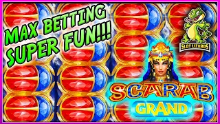 $400 MAX SPINNING SESSION!!! MASSIVE AND BIG WINS SCARAB GRAND SLOT MACHINE IGT!