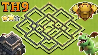 Town Hall 9 (Th9) Trophy Base 2018 | Clash Of Clans