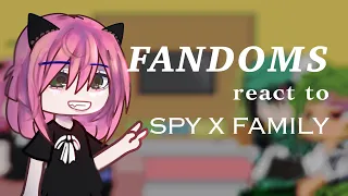 Fandoms react to each other - spy x family ‼️ 1/4 repost
