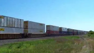 BNSF 5502 West through La Rose, IL on 6.4.2009