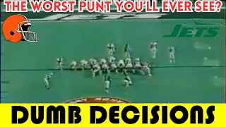 Dumb Decisions: The WORST Punt of the 1990 NFL Season | Browns @ Jets (1990)