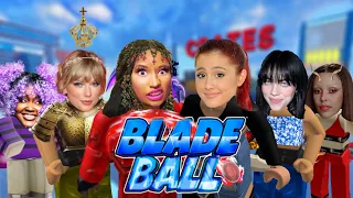 Celebrities Playing ROBLOX | BLADE BALL ￼