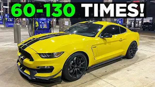 Is a STOCK Shelby GT350 FASTER than a 10 Speed 5.0 Mustang GT? Dragy 60-130 Times Revealed