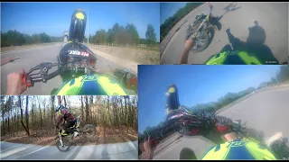 Wielki powrót! WYPADEK!STUNT Najdłuższe wheelie na pitbike