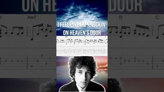 Knocking On Heavens Door Fingerstyle Tab VERSE