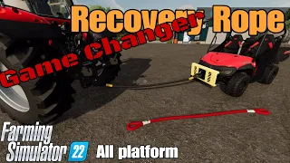 Recovery Rope  / FS22 mod for all platforms/ Rope can not be sold