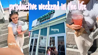 HOW I SPEND MY OFF WEEKEND AS A NURSE | shopping, sister's birthday, trader joe's, prep for work