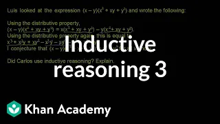 Inductive reasoning 3 | Sequences, series and induction | Precalculus | Khan Academy