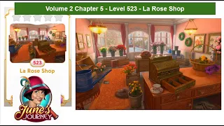 June's Journey - Volume 2 - Chapter 5 - Level 523 - La Rose Shop (Complete Gameplay, in order)