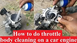 How to do throttle body cleaning on a car engine