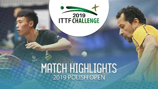 Xu Haidong vs Thiago Monteiro | 2019 ITTF Polish Open Highlights (1/4)