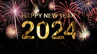 A Happy New Year 2024 Best NEW YEAR COUNTDOWN 60 seconds TIMER with sound effects