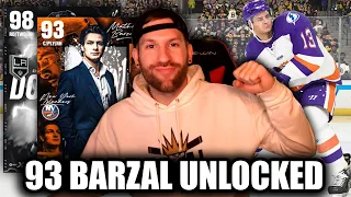 FREE 93 BARZAL UNLOCKED! INSANE MICHIGAN BY SELANNE! NHL 24 GAMEPLAY