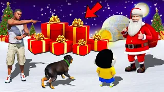 SHINCHAN AND FRANKLIN GOT MANY CHRISTMAS GIFTS FROM SANTA CLAUS IN GTA 5