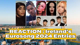 REACTION: Ireland's EuroSong 2024, #Eurovision2024 National Selection