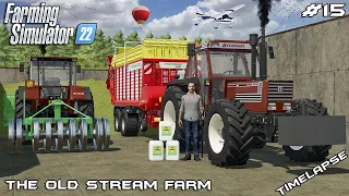 Harvesting SILAGE with FIAT and PÖTTINGER | The Old Stream Farm | Farming Simulator 22 | Episode 15