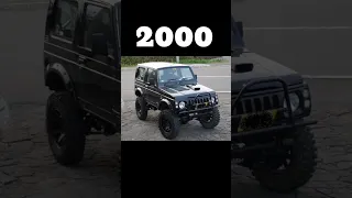 😈,Evolution of Suzuki Jimny  [1995~2023] 🔥 #oddi #shots #offroad #best #fortuner