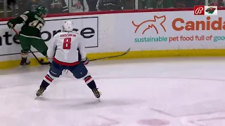 Alex Ovechkin lays two hits against Spurgeon within 5 seconds (19 mar 2023)