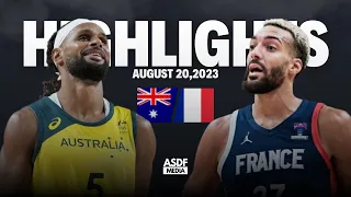 Australia vs France Full Game Highlights (Friendly Game In FIBA World Cup 2023)