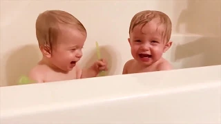 Funny twin baby compilation-best videos cute twin babies