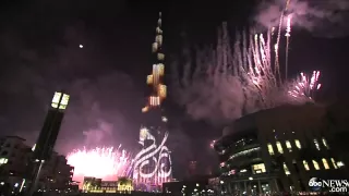 Happy New Year Dubai Celebrates Arrival of 2015 HD