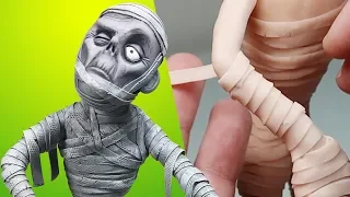 SO DETAILED! Making THE MUMMY! Subscriber Request No. 11 - Sculpture Process with Polymer Clay