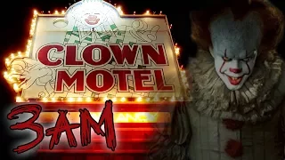 (GHOST CLOWNS) CLOWN MOTEL AT 3AM - HAUNTED OVERNIGHT CHALLENGE | OmarGoshTV