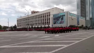 Казаки в Краснодаре, парад, апрель 2017