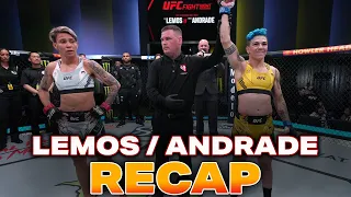 Jessica Andrade SUBMITS Amanda Lemos in UFC Fight Night Main Event!