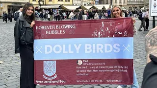 WEST HAM FANS GETTING NAUGHTY IN PRAGUE