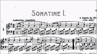 Diabelli Sonatina Op.151 No.1 Movement 1 Sheet Music