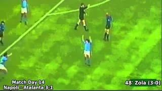 Serie A 1989-1990, day 14: Napoli - Atalanta 3-1 (Zola goal)