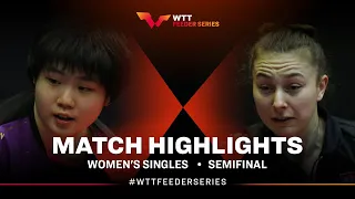 Kuai Man vs Natalia Bajor | WS SF | WTT Feeder Amman 2023