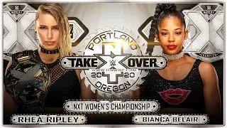 WWE 2K20 : Rhea Ripley Vs Bianca Belair - NXT Women's Championship - WWE NXT TakeOver Portland 2020