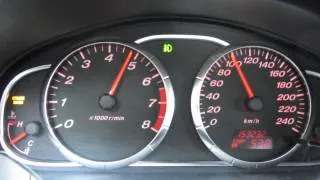 Mazda 6 GY 2.3 acceleration 80-120 km/h 3. gear