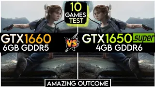 GTX 1660 vs GTX 1650 Super | Test In 10 Games | Amazing Outcome !