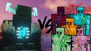 Ultimate Minecraft Battle: Warden vs All Golems