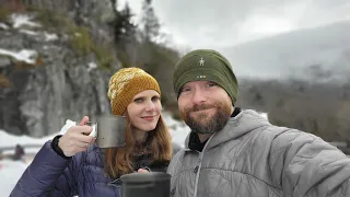 Heavy Deep Snow Won't Stop Us - Closed Mountain Pass Cold Weather Hike