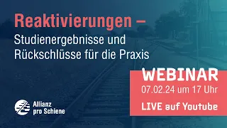 Webinar: Reaktivierung von Schienenwegen