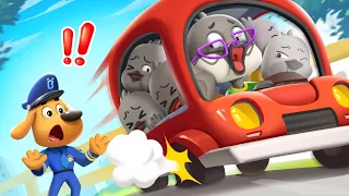 Dangerous Overloaded Car | Car Safety | Detective Cartoon| Kids Cartoon | Sheriff Labrador | BabyBus