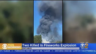 2 Killed In Massive Fireworks Explosion That Rattled Ontario Neighborhood; Evacuation Order Issued