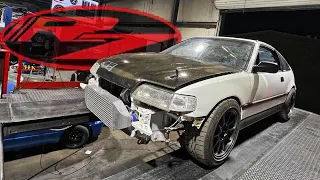 SUCESSFUL DYNO DAY ! H2B TURBO CRX & LSVTEC CRX #REDZONERACE